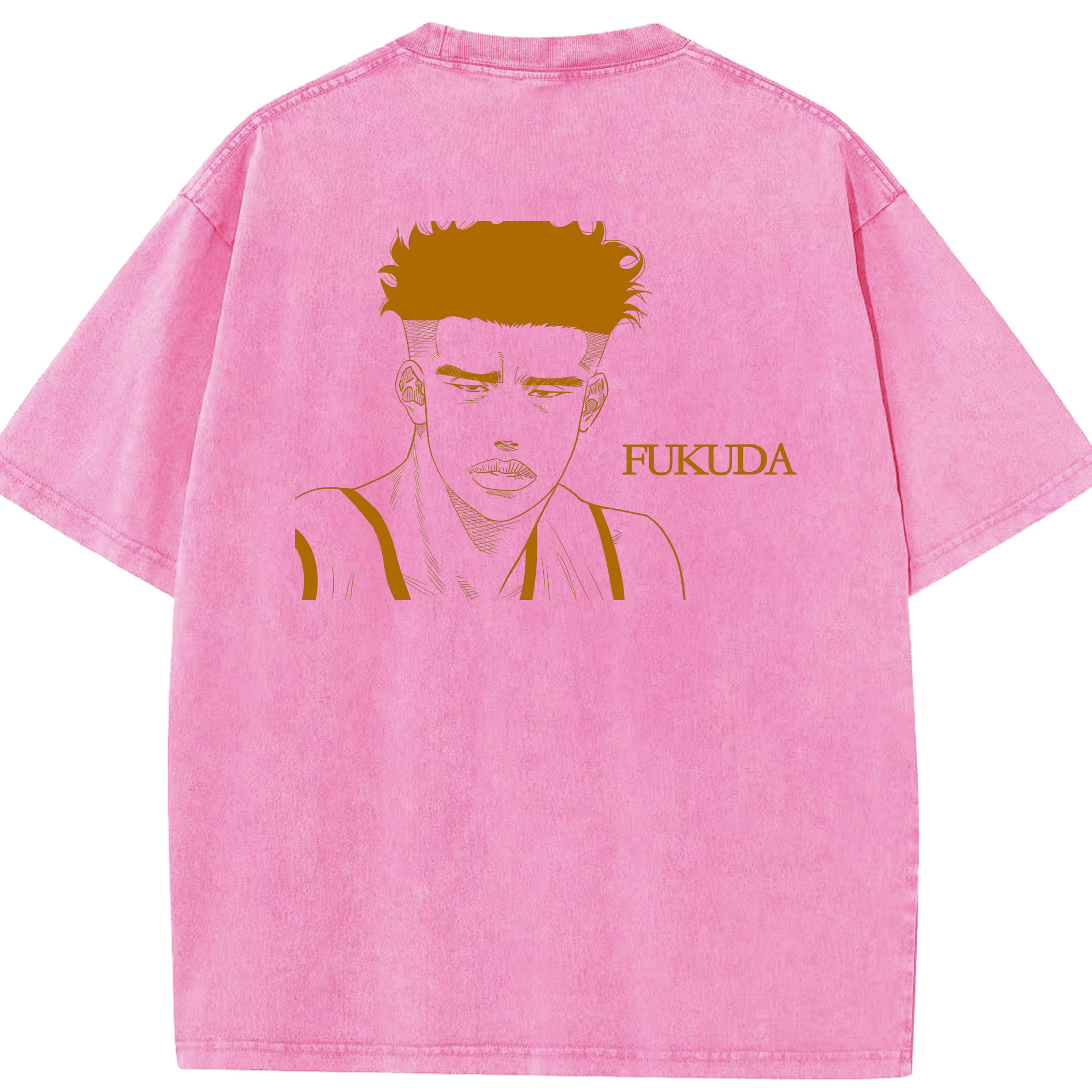SLAM DUNK／スラムダンク 綿100% ヴィンテージ風 半袖Tシャツ（背面プリント）